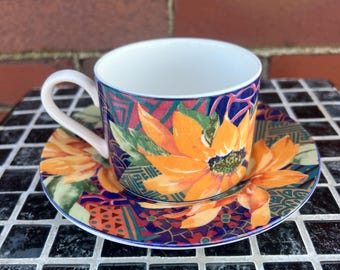 Vintage Porcelain Mug and Saucer Sets (2)