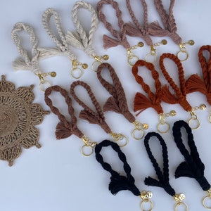 Macrame Keychain Wristlet