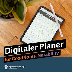 Planificador digital 2023 "Minimalista" (GoodNotes, Notability) con más de 700 enlaces internos e integración de Apple Calendar + Bear (Notas)