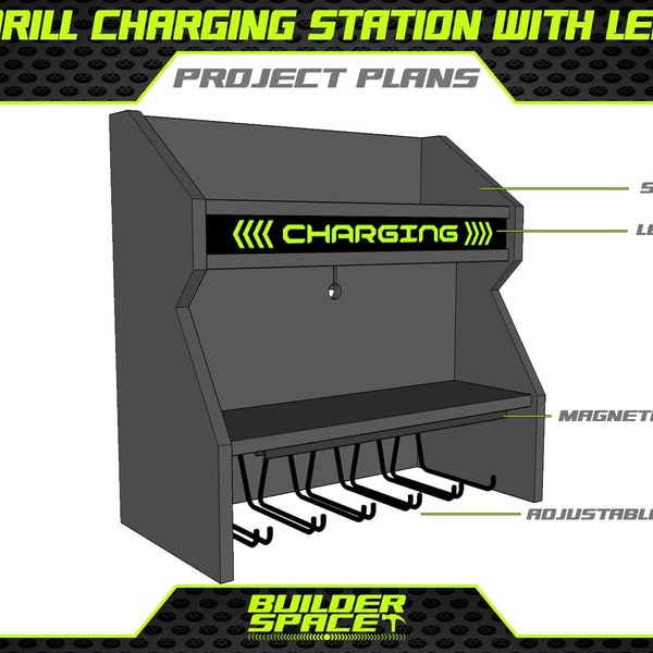 DIY Digital Plans for Drill Charging Station