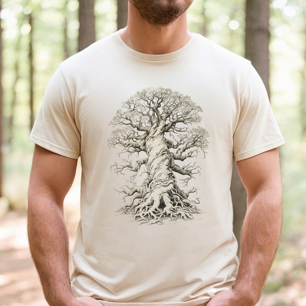 Tree shirt for outdoor lover, hiking shirts, camping tshirt, nature tshirts, trees tee, forest tees, mountain clothing, woodland t shirt