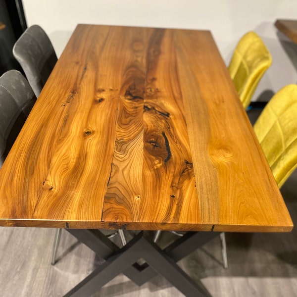 Solid Wood Dining Table Etsy