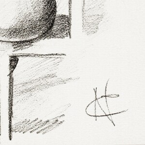 Vintage Naked Woman Sketch, Classical Nude Art Work, Moody Bedroom