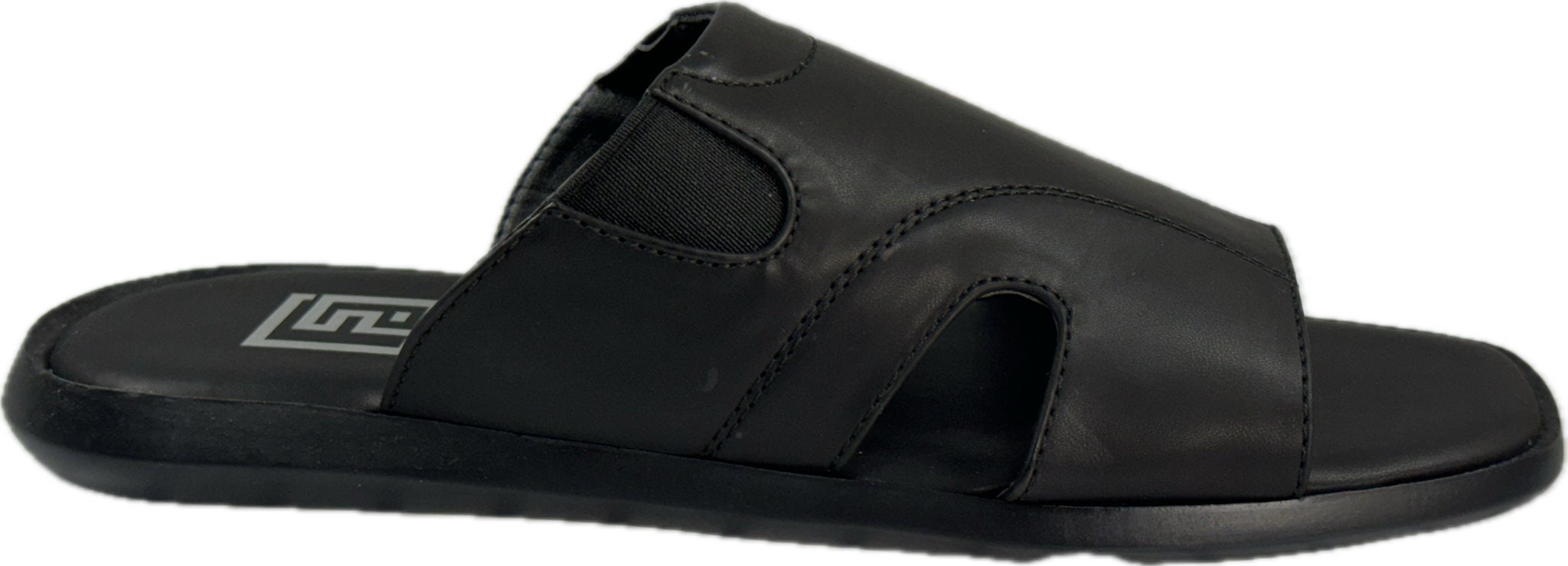 Faranzi Slip On Sandals Shoe Size 11 Faranzi Black Leather Solid Sandals – Rat Pack  main image 4