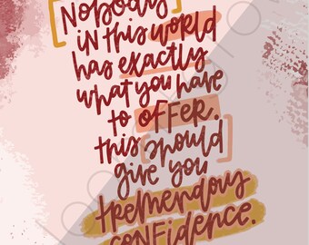 Tremendous Confidence Digital Print (8x10) / Digital Download