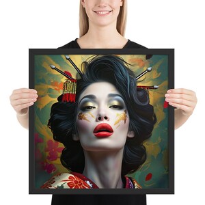 Framed poster
