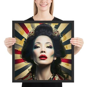 Framed poster