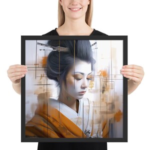 Framed poster