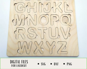Montessori Alphabet, Ruchome litery alfabetu, Gotowy plik do cięcia laserowego, Pobieranie cyfrowe, SVG