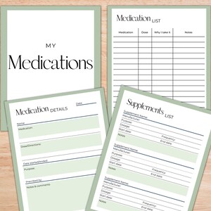 Medical Planner & Binder, Printable and Editable PDF image 9