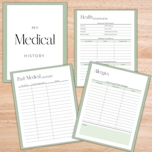 Medical Planner & Binder, Printable and Editable PDF image 6