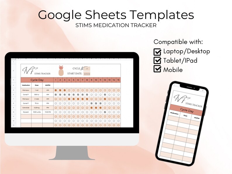 IVF Medication Tracker, IVF Journal, Binder Insert, Printable and