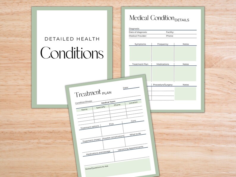 Medical Planner & Binder, Printable and Editable PDF image 8