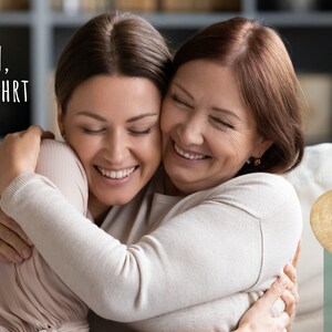 LOViLEE® Handschmeichler, Du schaffst das – Holz-Herz inkl. extra Geschenkbeutel und Grußkartenset – Glücksbringer, Glücksstein, Geschenk und Mutmacher für Familie und Freunde