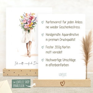 LOViLEE® Dankeskarten inkl. extra Umschläge & Sticker zu jedem Anlass im 10er Geschenkset hochwertige Grußkarten, Dankeschön Karte Bild 2