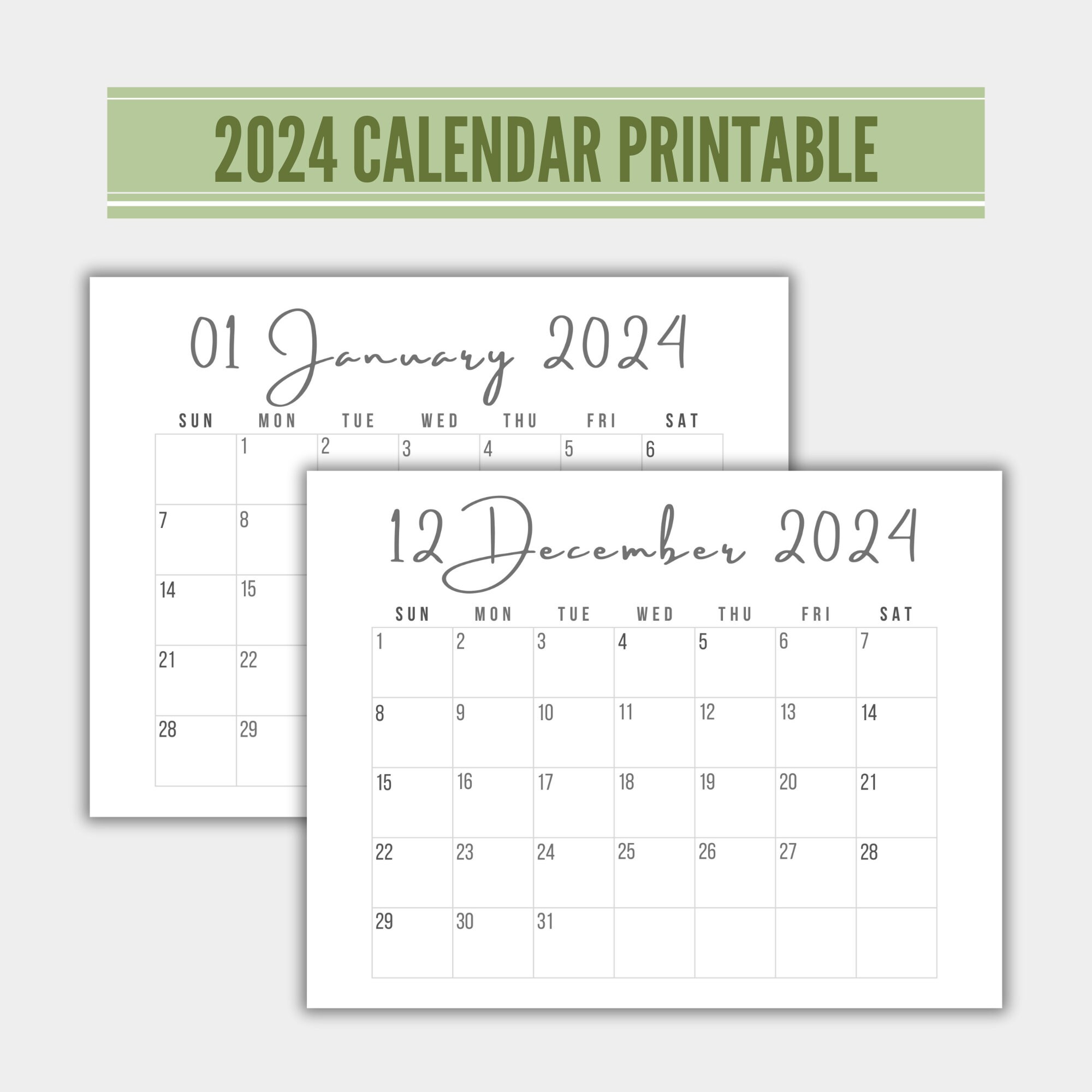 Desk Calendar 2024, Desk Calendar, Calendar 2024 Desk, 12 Month