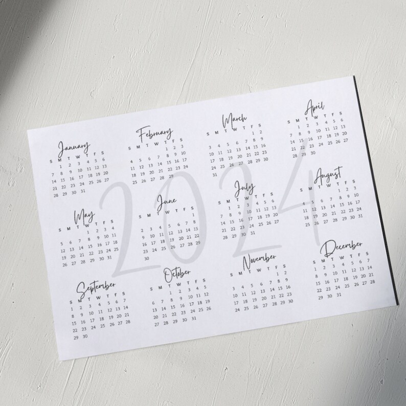 2024 Calendar Printable Peach Fuzz Calendar 2024 Monthly Planner 2024