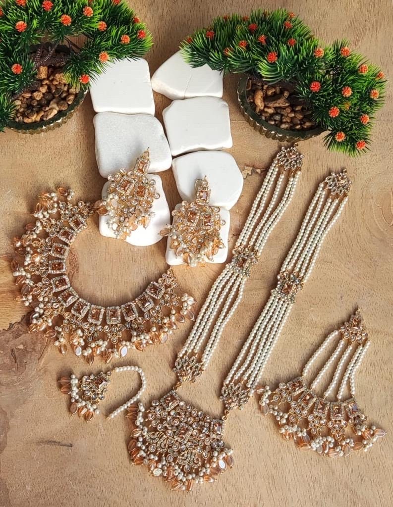 Hydrabadi pearl set best sale