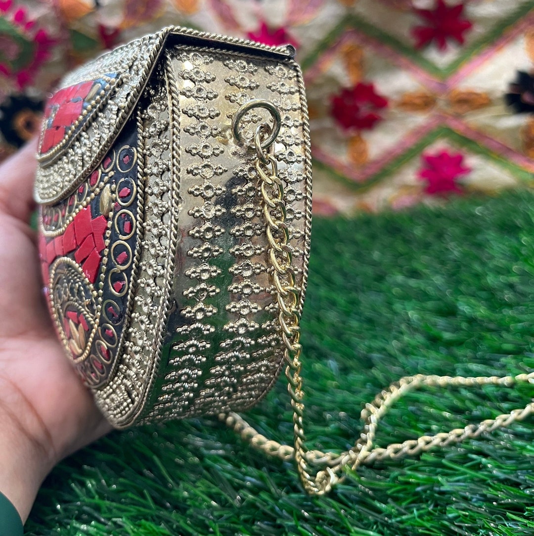Afghani Clutch Pakistani Purse Pakistani Clutch Hyderabadi Bridal Clutch Metal Clutch Antique Purse Coin Purse Crossbody Clutch. Etsy