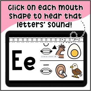Letter Sound Slides with Spoken Audio, Phonics Activities, Interactive Alphabet Practice, Special Education, Prek and Kindergarten Phonics image 2