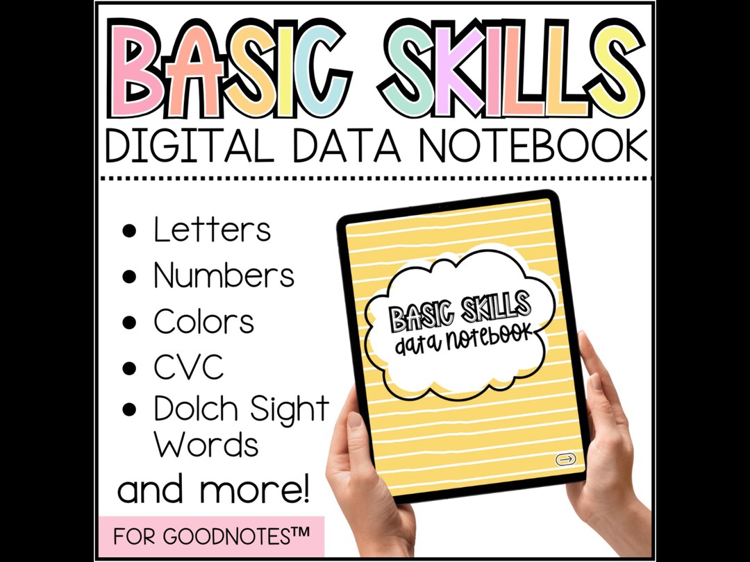 Basic Skills Digital Data Notebook, Kindergarten Basic Skills ...