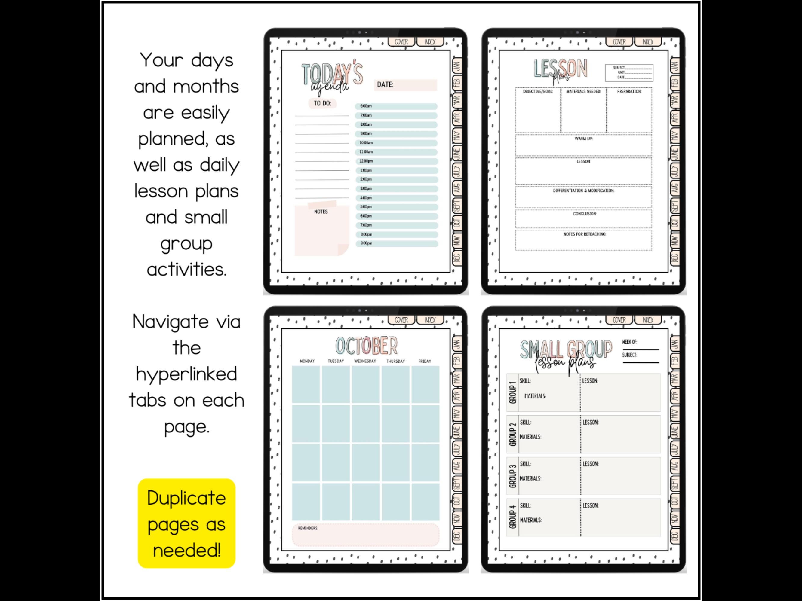 Digital Boho Special Education Planner, Large Caseload Management ...