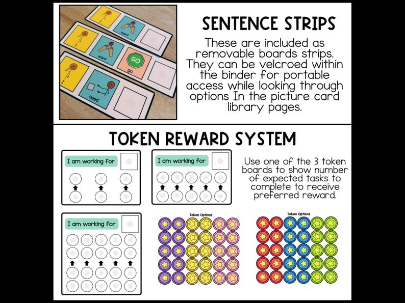 Visual Communication Book for Non-Verbal, Choice Board Binder, Visual Flip-Book, Autism Classroom, Interactive Communication Boards image 9