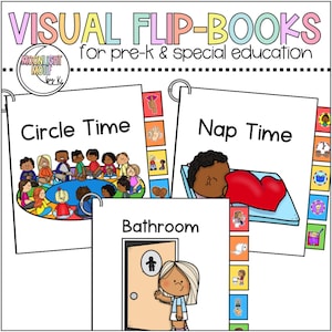 Libros visuales, Libro de expectativas para la hora del círculo, Rutina de baño, Visuales para la siesta, Gestión del aula, Autismo, Visuales para preescolar