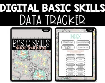 Digital Student Data Tracker, Basic Skills Assessments, Student Data Tracker, Teacher Supplies, Kindergarten Data, Prek Data