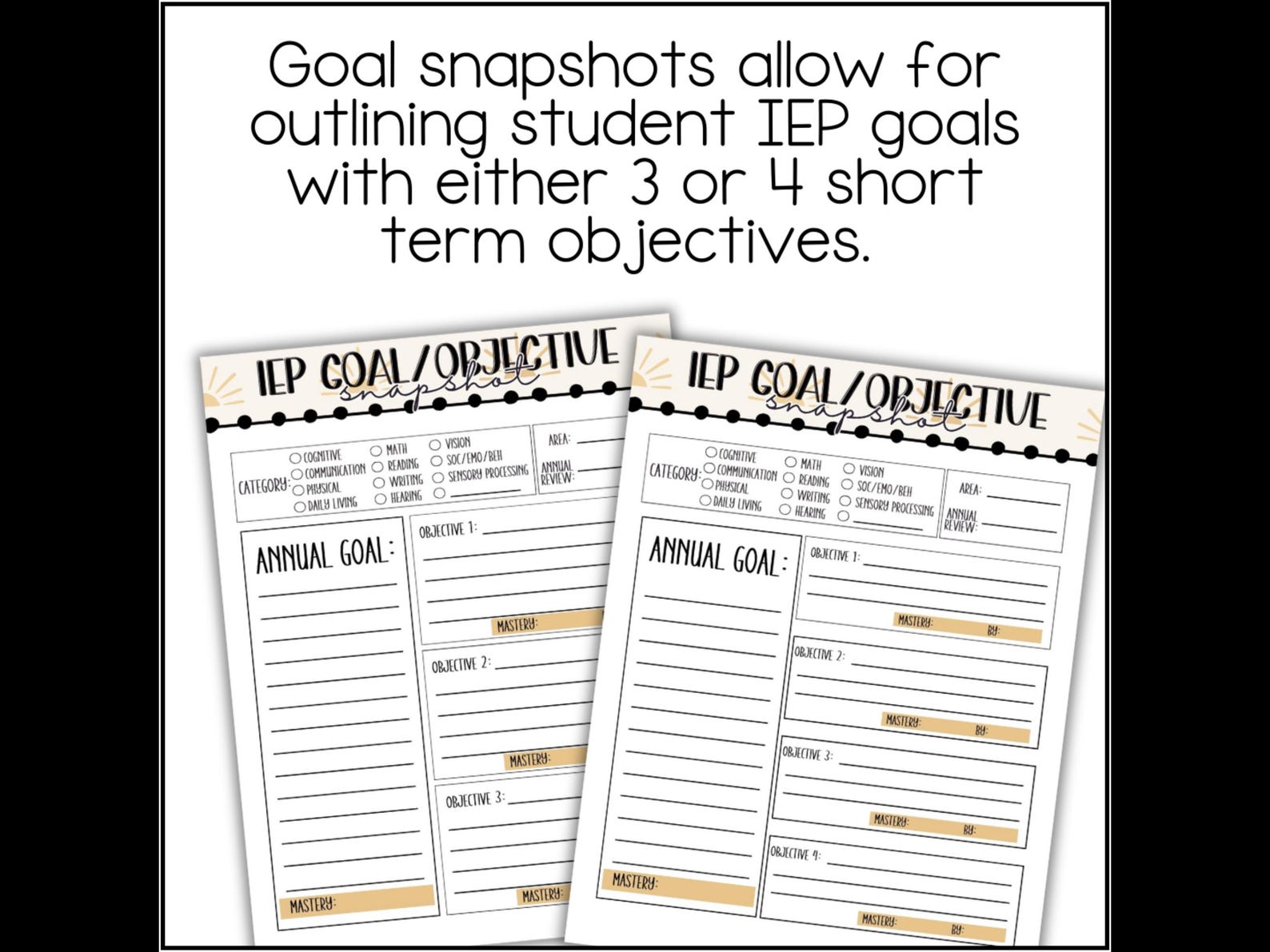 IEP Goal Progress Monitoring, Editable Iep Goal Tracking Templates ...