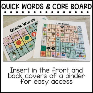 Visual Communication Book for Non-Verbal, Choice Board Binder, Visual Flip-Book, Autism Classroom, Interactive Communication Boards image 8