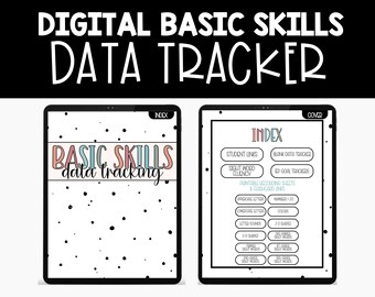 Boho Digital Student Data Tracker, Basic Skills Assessments, Student Data Tracker, Teacher Supplies, Kindergarten Data, Prek Data