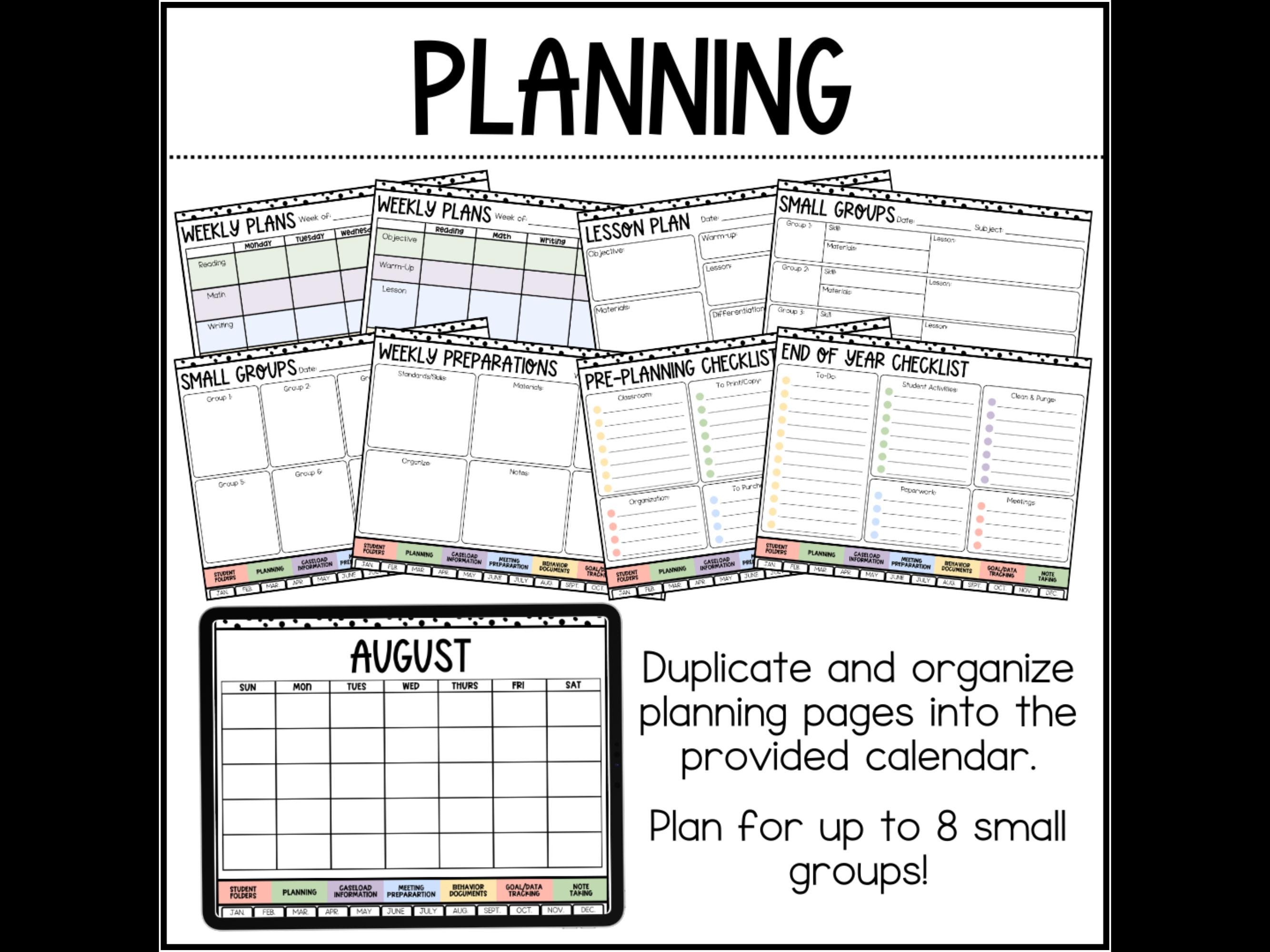 Special Education Digital Planner, Goodnotes™ Planner for SPED Teachers ...
