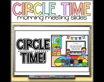 Circle Time Morning Meeting Slides, Special Education Morning Warm-Up, PreK Interactive Slides, Preschool Circle Time