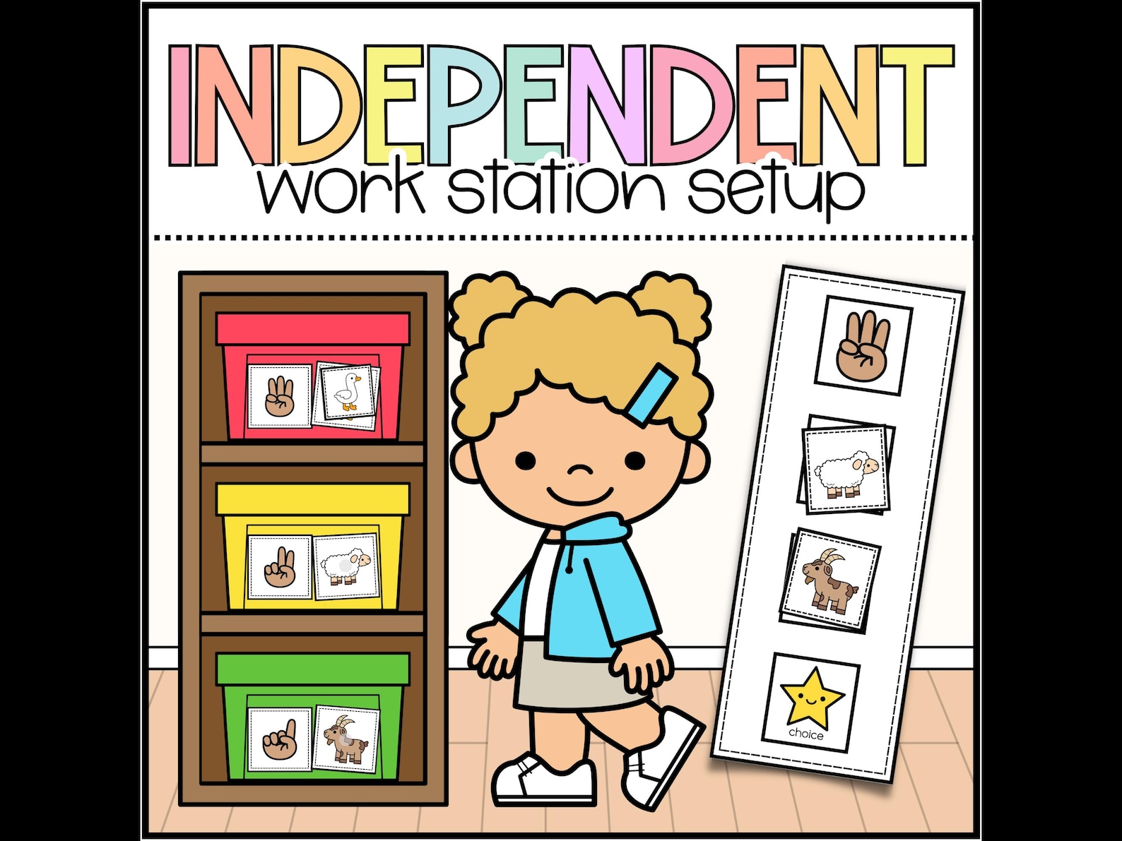 Independent Work Station Setup Visuals, Special Education Classroom ...