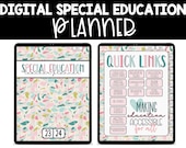 Digital Special Education Planner, Caseload Management Planner, IEP Goal Tracker, Goodnotes planner, SPED binder, Teacher Planner