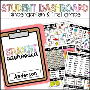 Painel de Aprendizagem da Primeira Série, Auxiliar de Tarefa de Casa, Recurso de Aprendizagem para o Jardim de Infância, Habilidades Básicas de Educação Especial, Pasta do Aluno para Levar para Casa
