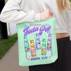 Kpop Demon Hunters Tote Bag You&#39;re My Little Soda Pop Saja Boys Jinu Abby Romance Mystery Baby Gift for Kpop Lovers
