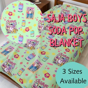 Kpop Demon Hunters Merch Saja Boys Soda Pop Gift Colorful Throw KDH Blanket Jinu Abby Mystery Romance Baby Velveteen Plush Blanket