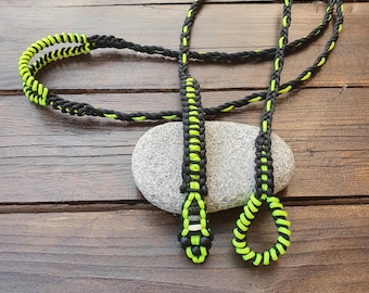 Sling Balearic Sling Mamba Negra Competizione + Bag Balearic Sling, Handmade Shepherd Sling, Ancient Warfare Replica, Fona Balear, Primitive S