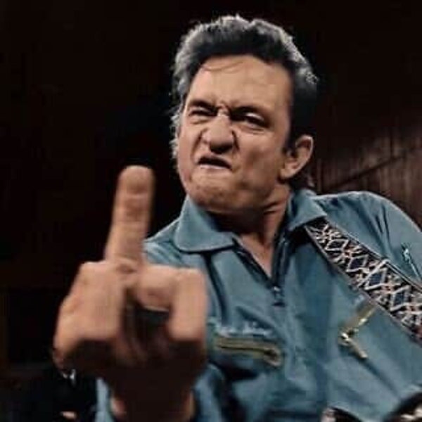 Johnny Cash Flips the Bird