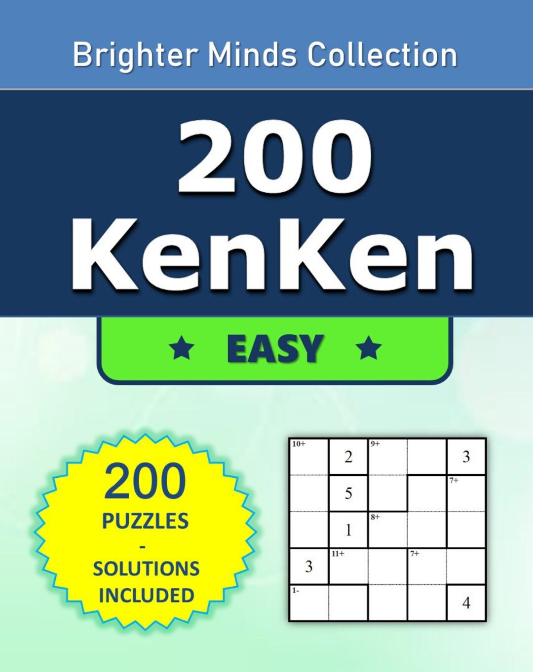 200 EASY Kenken Puzzle Games Etsy