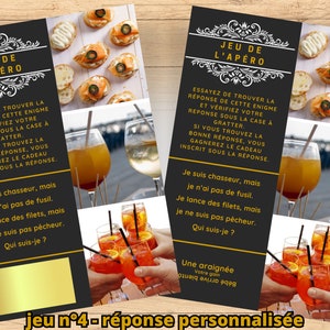 Aperitif game to announce a pregnancy, customizable scratch card, wedding announcement, make your announcements with an original game!