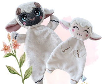 ITH Lamb and Aries doudou Toy  Stuffie Softie Pattern 2 in 1, Machine Embroidery Files, lamb and aries to sew with pdf tutorial