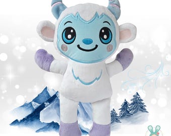 ITH Yeti Embroidery Design – Cuddly Toy Project, 6 Sizes (Embroidery Files & Instructions)