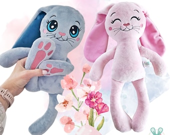 ITH Long Legged Bunny Toy Stuffie, Machine Embroidery Pattern (PDF Tutorial) 6sizes