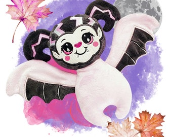 ITH Draculina Baby Vampire Toy Stuffie Pattern: Machine Embroidery Files (PDF Tutorial)