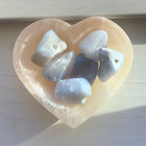 Blue Chalcedony Tumbles