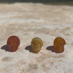 Mini Carnelian Skulls