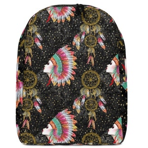 Kleiner Rucksack Indigenes Design, Minimalistischer Rucksack
